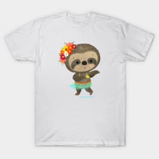 Sloth dancing hula T-Shirt